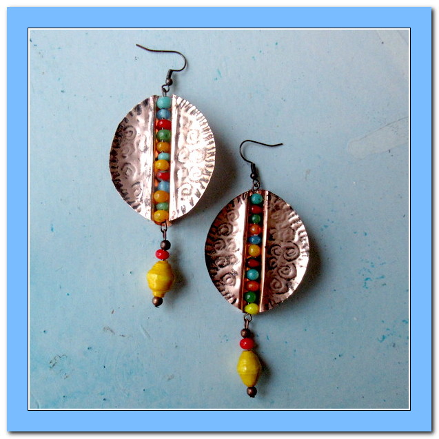 artemboss earrings with beads